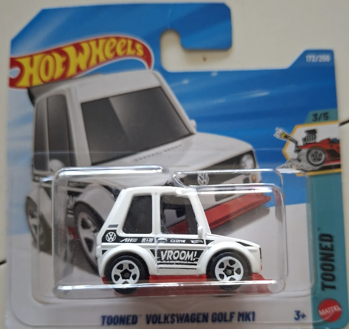 Hot Wheels Tooned Volkswagen golf MK1 1:64