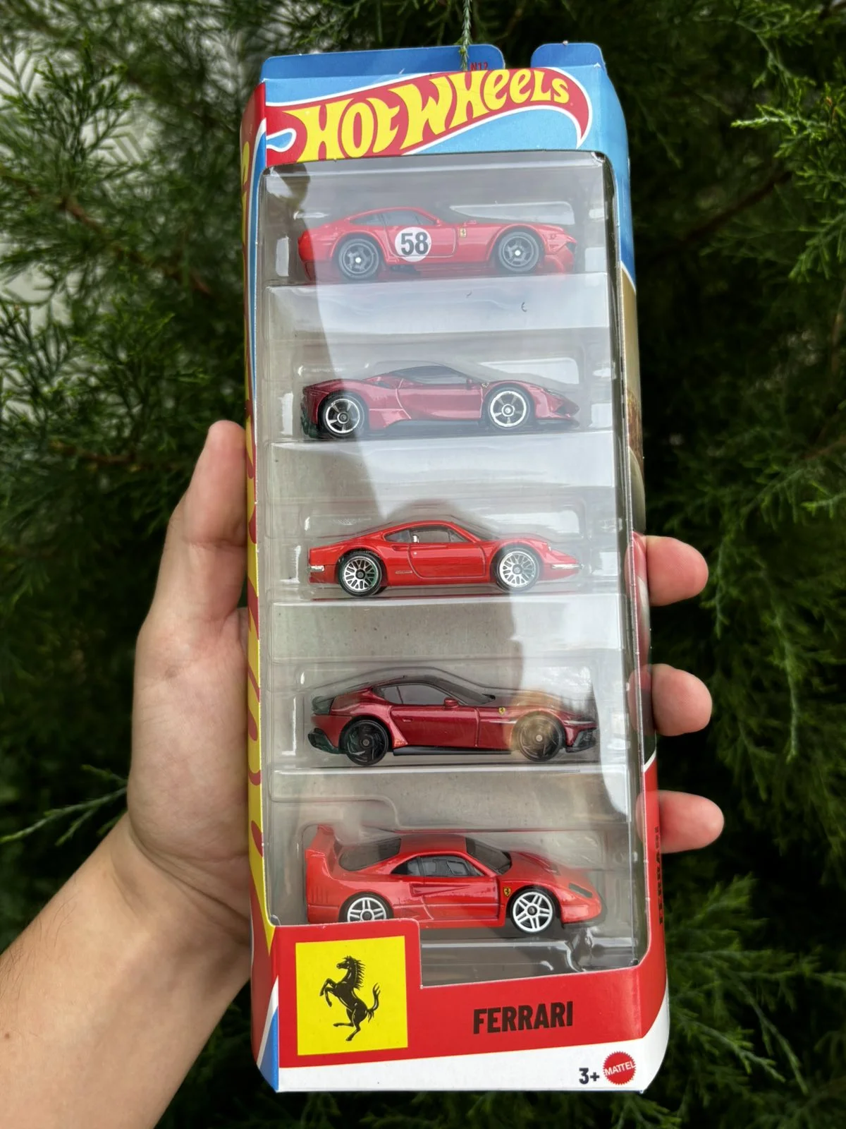 Hot Wheels Ferrari Five Pack (paket od pet ferarija) 1:64
