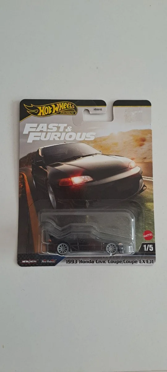 Hot Wheels 1993 HONDA CIVIC COUPE EX EJ1 1:64
