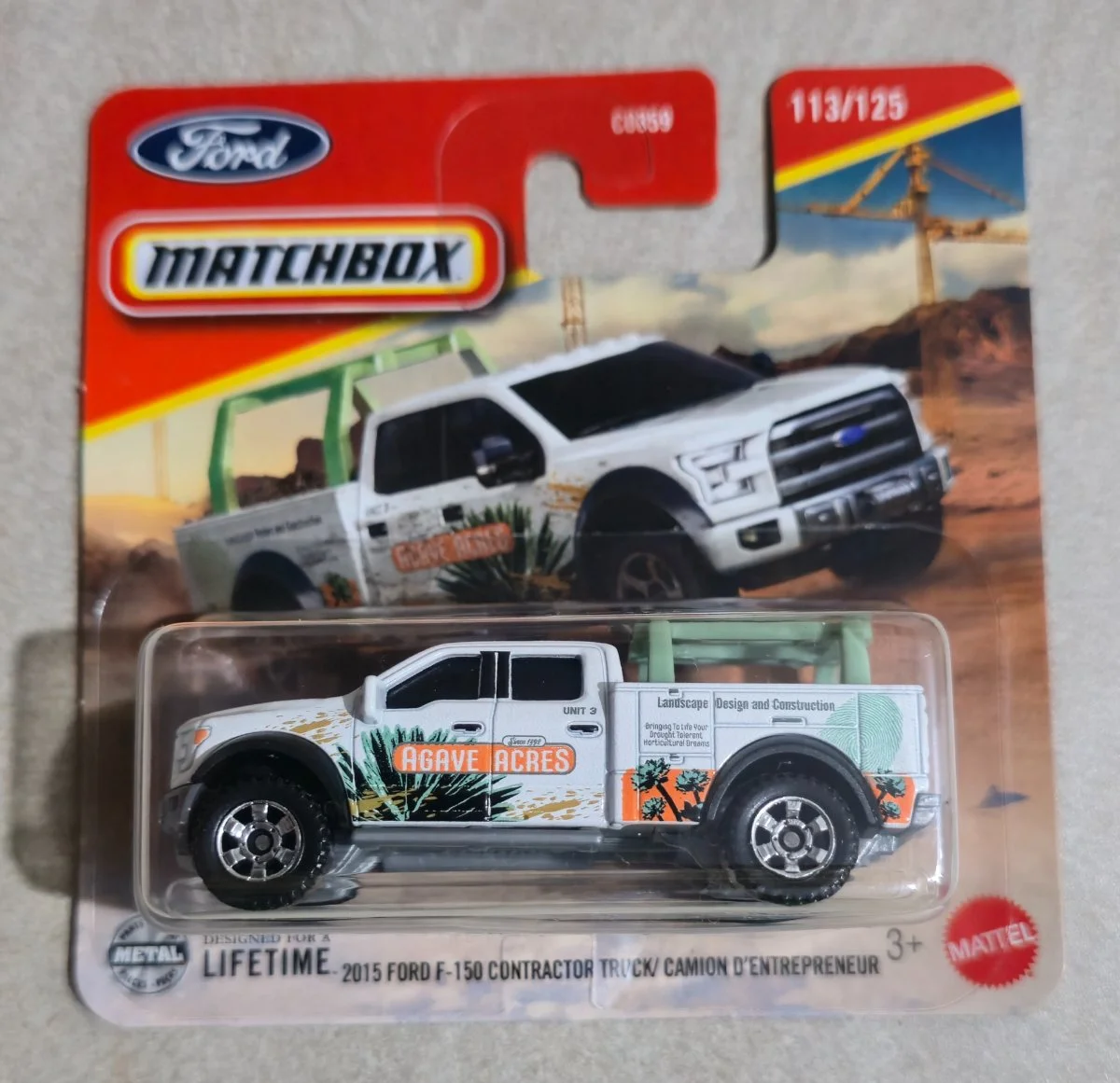 Matchbox 2015 Ford F-150 Contractor Truck 1:64
