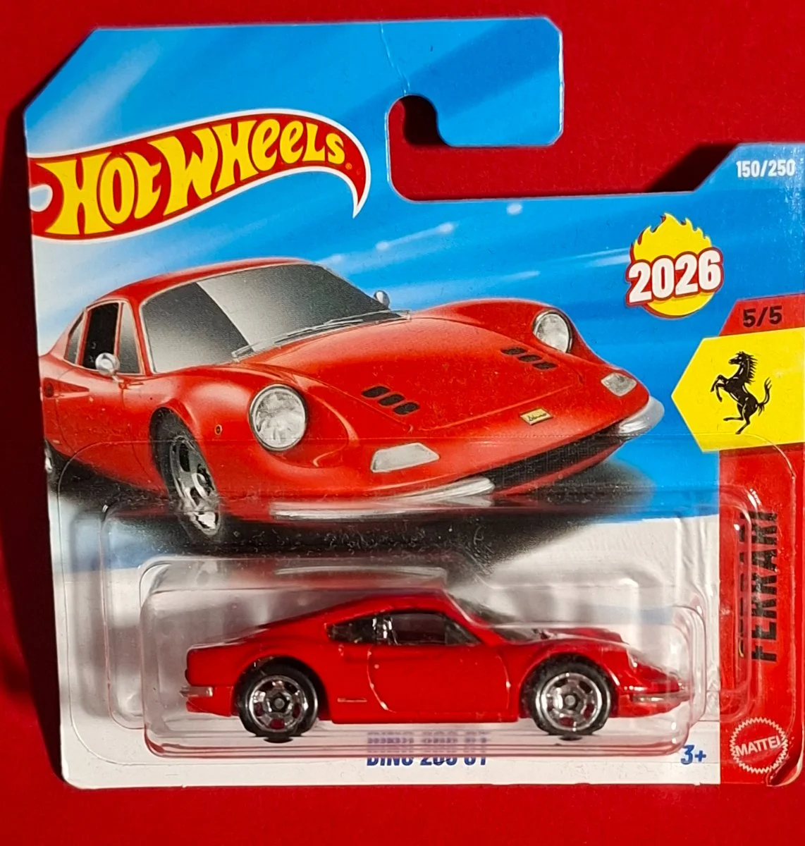 Hot Wheels FERRARI DINO 206 GT 1:64