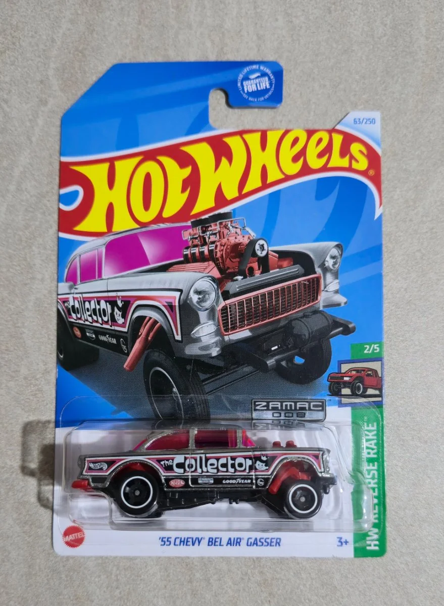 Hot Wheels '55 Chevy Bel Air Gasser ZAMAC 1:64