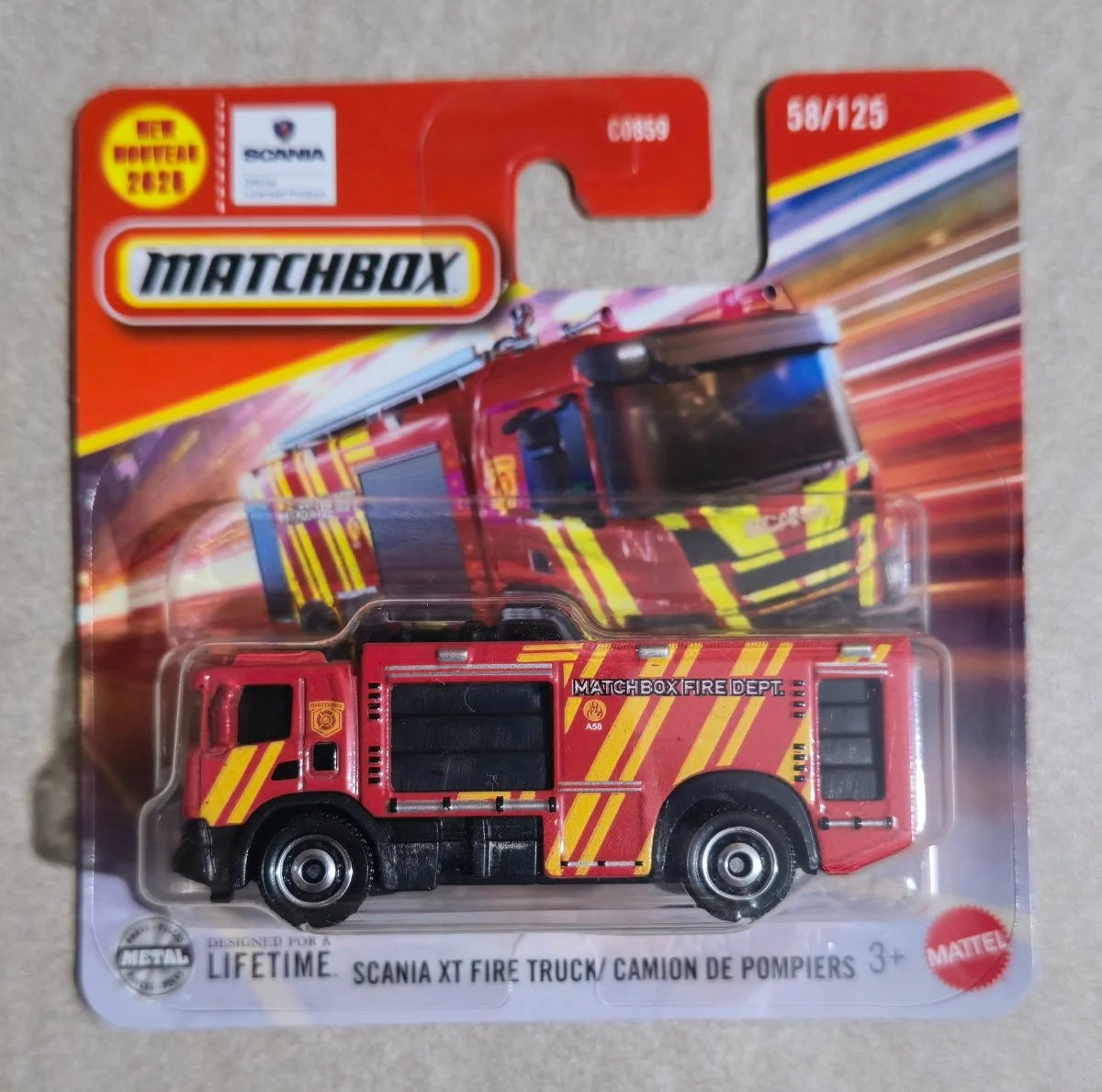 Matchbox Scania XT Fire Truck 1:64