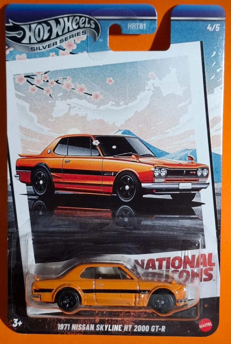 Hot Wheels 1971 NISSAN SKYLINE HT 2000 GT-R 1:64