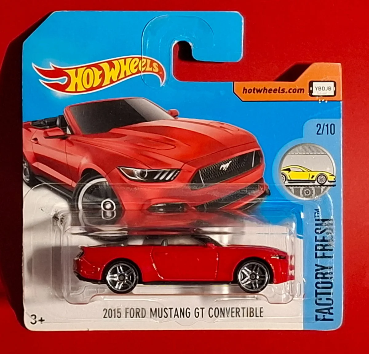 Hot Wheels 2015 FORD MUSTANG GT CONVERTIBLE 1:64