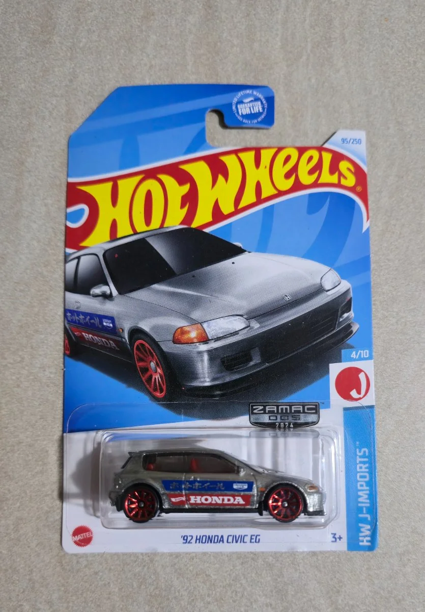 Hot Wheels '92 Honda Civic EG ZAMAC 1:64