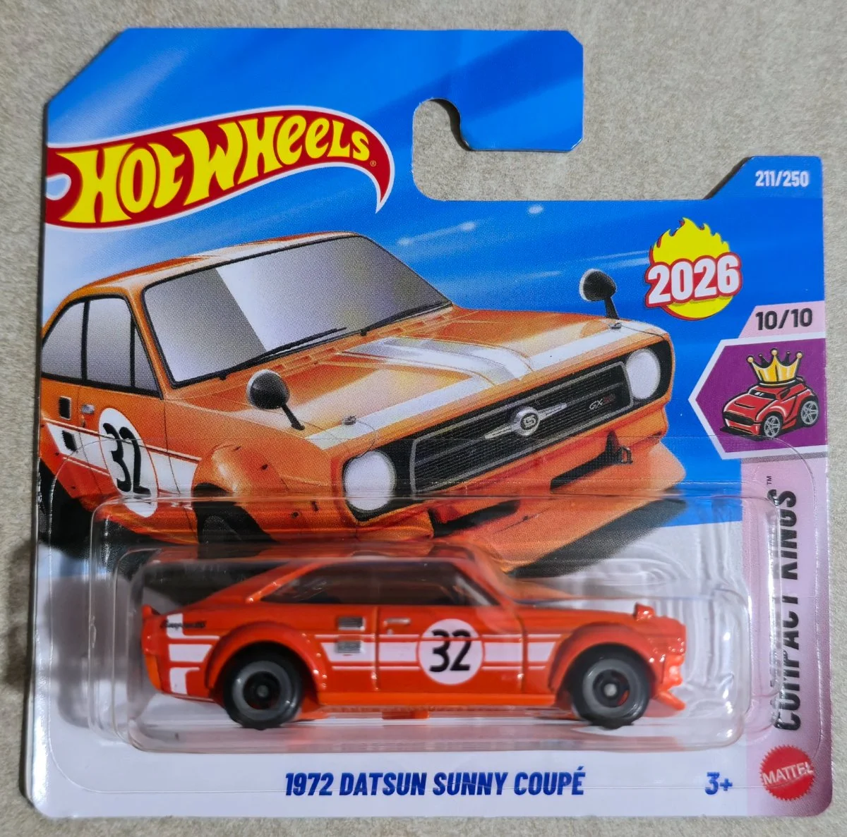 Hot Wheels 1972 Datsun Sunny Coupe 1:64