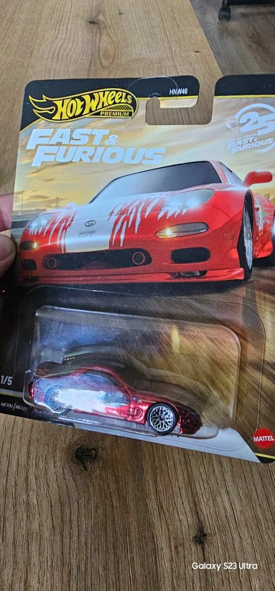 Hot Wheels 1995 mazda rx 7 f&f chase 1:64