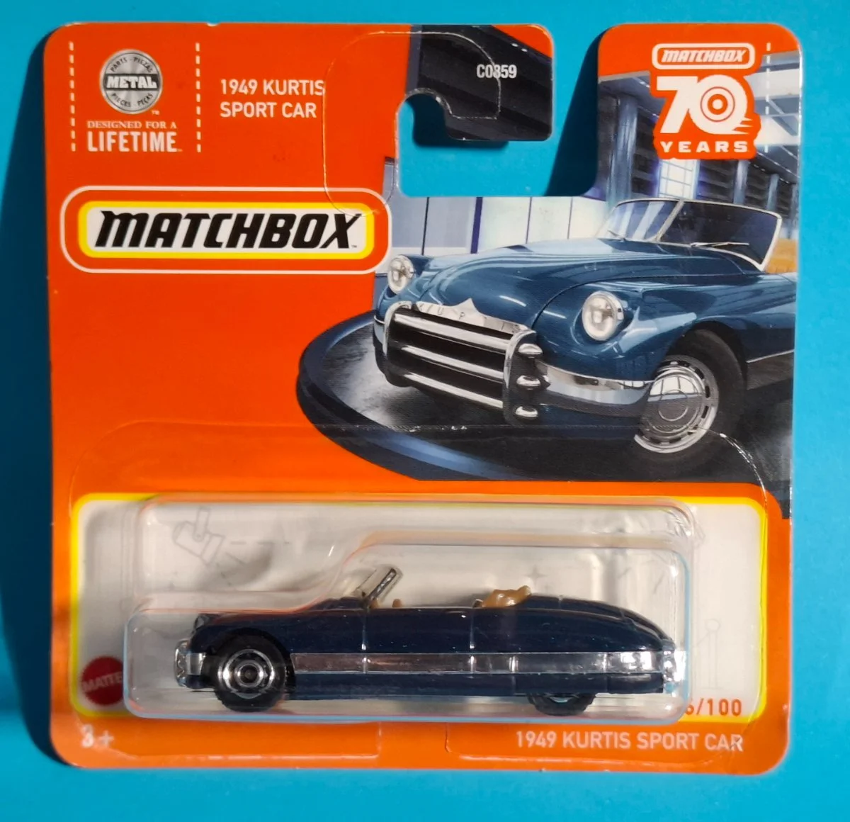 Matchbox 1949 KURTIS SPORT CAR 1:64