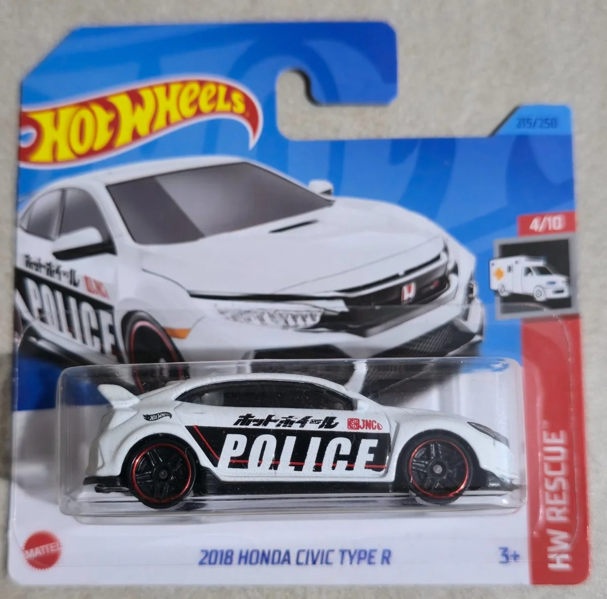 Hot Wheels 2018 Honda Civic Type R 1:64