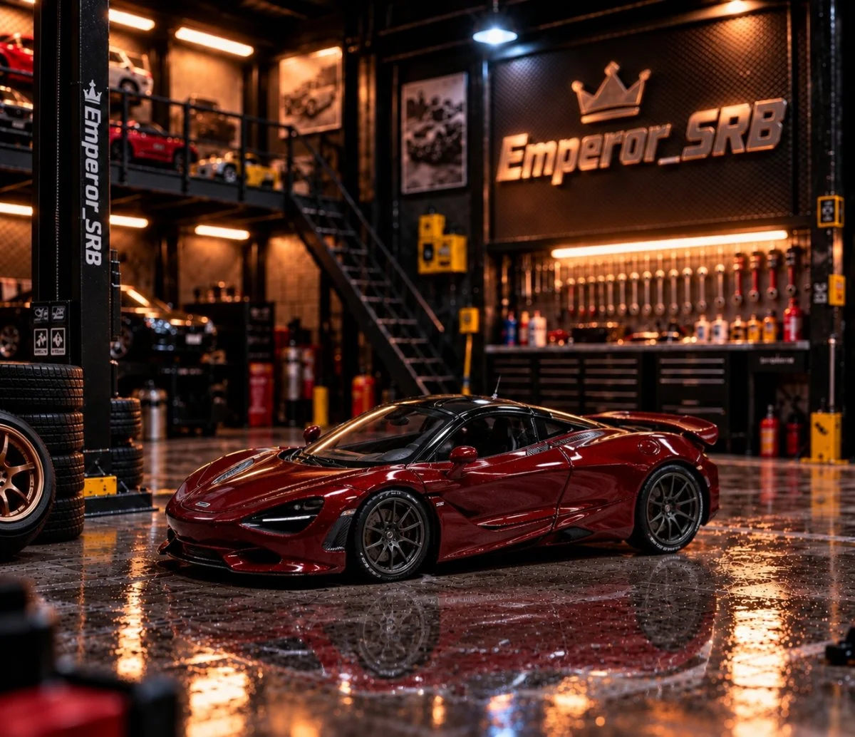 Mini GT  McLaren 750S - Amaranth Red  1:64