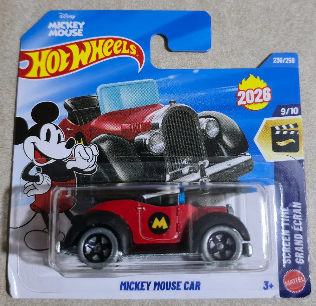 Hot Wheels Mickey Mouse Car 1:64