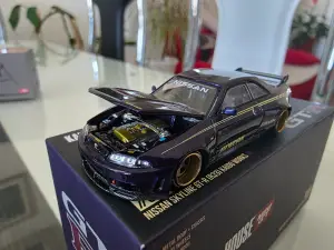 Kaido House Nissan Skyline GT-R (R33) KAIDO WORKS 1:64 - minigaraza.com
