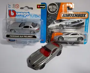 Matchbox, Burago,Siku MERCEDES-BENZ SLR McLaren od tri proizvođača 1:64 - minigaraza.com