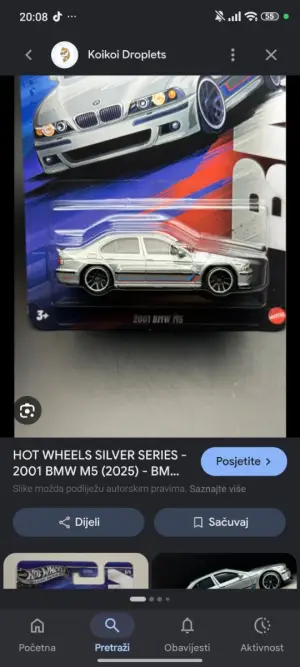 Hot Wheels BMW M5 2001