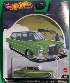 Hot Wheels '72 MERCEDES-BENZ 280 SEL 4.5 1:64 - Minigaraža