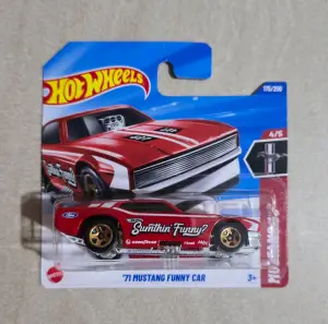 Hot Wheels '71 Mustang Funny Car 1:64 - Minigaraža