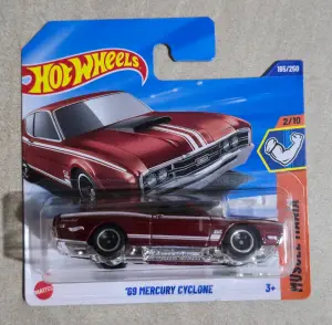 Hot Wheels '69 Mercury Cyclone 1:64 - Minigaraža