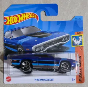 Hot Wheels '71 Plymouth GTX 1:64 - Minigaraža