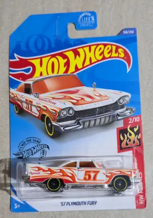 Hot Wheels '57 Plymouth Fury 1:64 - Minigaraža