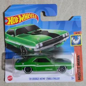 Hot Wheels '70 Dodge Hemi Challenger 1:64 - Minigaraža