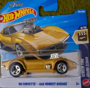 Hot Wheels '68 Corvette Gas Monkey Garage 1:64 - Minigaraža