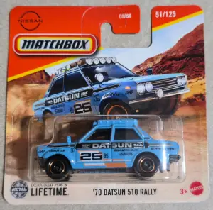 Matchbox '70 Datsun 510 Rally