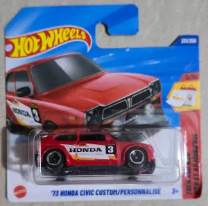 Hot Wheels '73 Honda Civic Custom 1:64 - Minigaraža