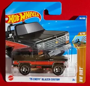 Hot Wheels '75 CHEVY BLAZER CUSTOM  1:64 - Minigaraža